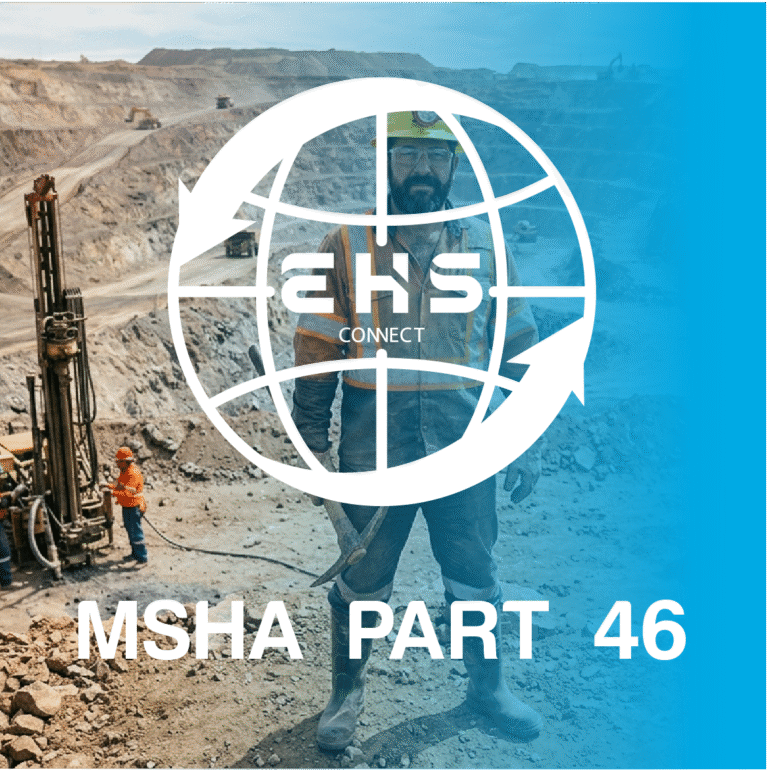 MSHA PART 46