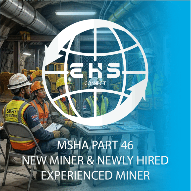 MSHA Parte 46 Minero nuevo y minero experimentado recién contratado